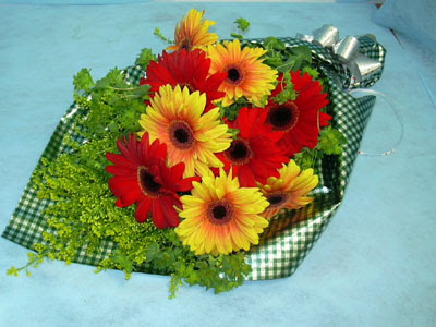 t�l i�erisinde gerbera �i�ekleri 11 adet  Ankara 14 �ubat cicek , cicekci 