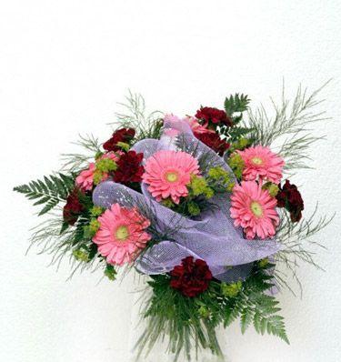 gerbera ve kir �i�eklerinden demet tanzimi  Ankara 14 �ubat cicekciler , cicek siparisi 