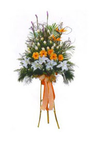  Ankara 14 �ubat �i�ek ma�azas� , �i�ek�i adresleri  Kazablanka, gerbera ve g�llerle hazirlanmis ferfor