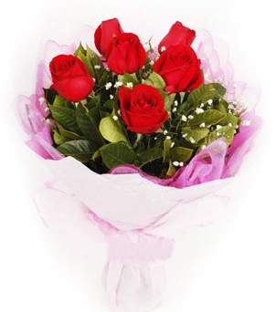  Ankara 14 �ubat hediye sevgilime hediye �i�ek  k�rm�z� 6 adet g�lden buket