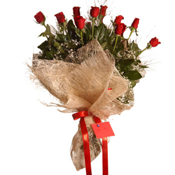  Ankara 14 �ubat �i�ek servisi , �i�ek�i adresleri  10 adet k�rm�z� g�lden g�rsel buket