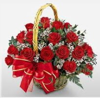 17 adet k�rm�z� g�lden g�l �i�ek sepeti  Ankara 14 �ubat �i�ek ma�azas� , �i�ek�i adresleri 