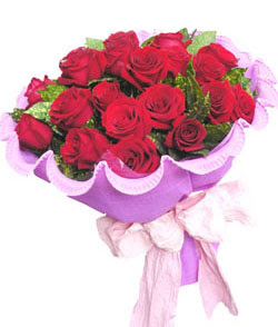 12 adet k�rm�z� g�lden g�rsel buket  Ankara 14 �ubat �i�ek�i ma�azas� 