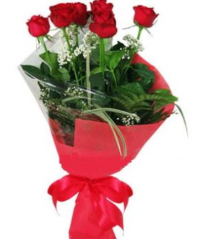 5 adet k�rm�z� g�lden buket  Ankara 14 �ubat kaliteli taze ve ucuz �i�ekler 