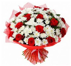 11 adet k�rm�z� g�l ve 1 demet krizantem  Ankara 14 �ubat �i�ek ma�azas� , �i�ek�i adresleri 