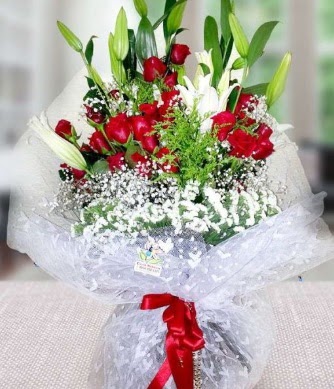K�z isteme buketi lilyum g�l  Ankara 14 �ubat �i�ek g�nderme 