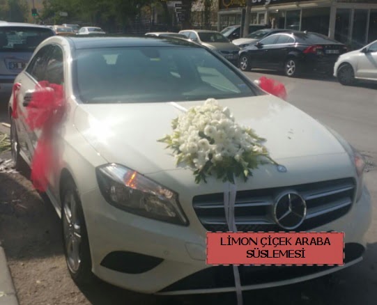 Araba s�slemesi gelin arabas� s�sleme modeli  Ankara 14 �ubat sevgililer g�n� �i�ek sat��� 