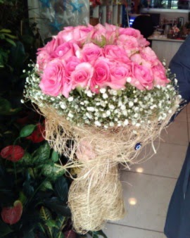 33 adet pembe g�l ni�an k�z isteme buketi  Ankara 14 �ubat �i�ek g�nderme sitemiz g�venlidir 