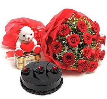 12 k�rm�z� g�l ay�c�k �ikolata ve ya� pasta  Ankara 14 �ubat �i�ek g�nderme   