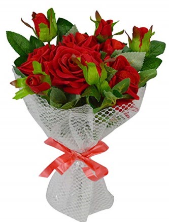 9 adet k�rm�z� g�lden sade ��k buket  Ankara 14 �ubat �i�ek�i telefonlar� 