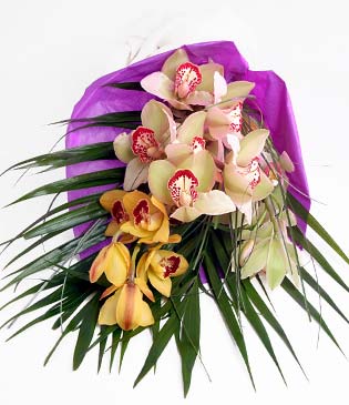  Ankara 14 ubat cicekciler , cicek siparisi  1 adet dal orkide buket halinde sunulmakta