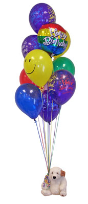 Ankara 14 �ubat �i�ek�i telefonlar�  Sevdiklerinize 17 adet u�an balon demeti yollayin.