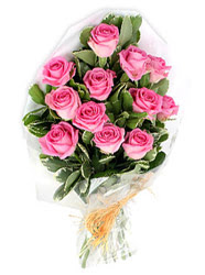  Ankara 14 �ubat yurti�i ve yurtd��� �i�ek sipari�i  12 li pembe g�l buketi.