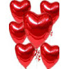  Ankara 14 �ubat online �i�ek�i , �i�ek sipari�i  17 adet FOLYO kalp g�r�n�m�nde u�an balon