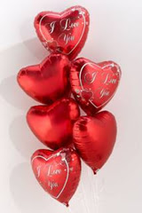  Ankara 14 �ubat �nternetten �i�ek sipari�i  6 adet kirmizi folyo kalp u�an balon buketi