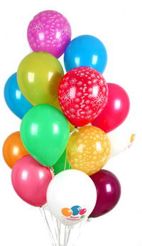  Ankara 14 ubat sevgilime hediye iek yolla  30 adet uan balon buketi demeti renkli