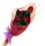 �i�ek satisi buket i�ende 3 g�l �i�egi  Ankara 14 �ubat online �i�ek g�nderme sipari� 