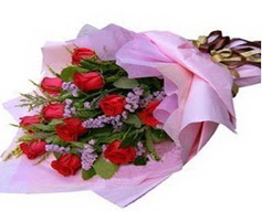 11 adet kirmizi g�llerden g�rsel buket  Ankara 14 �ubat �i�ek g�nderme sitemiz g�venlidir 