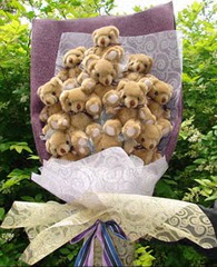 15 adet pelus ayi buketi  Ankara 14 �ubat �i�ek yolla , �i�ek g�nder , �i�ek�i  