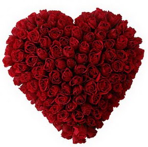  Ankara 14 �ubat �i�ek�i ma�azas�  muhte�em k�rm�z� g�llerden kalp �i�e�i