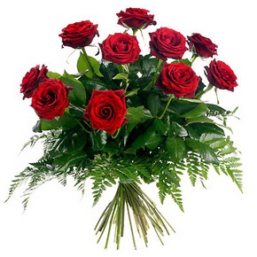  Ankara 14 �ubat �i�ek g�nderme  10 adet k�rm�z� g�lden buket
