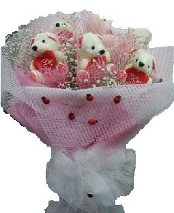 12 adet ay�dan buket ve u�ur b�cekleri