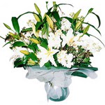  Ankara 14 �ubat �i�ek�i ma�azas�  Kazablanka ve gerbera demeti