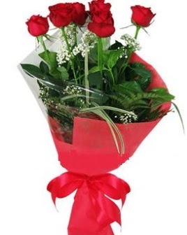 5 adet k�rm�z� g�lden buket  Ankara 14 �ubat kaliteli taze ve ucuz �i�ekler 