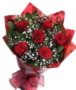 6 adet k�rm�z� g�lden buket  Ankara 14 �ubat yurti�i ve yurtd��� �i�ek sipari�i 