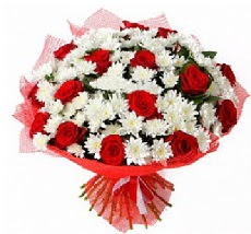 11 adet k�rm�z� g�l ve 1 demet krizantem  Ankara 14 �ubat �i�ek ma�azas� , �i�ek�i adresleri 