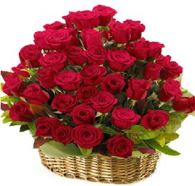 41 adet k�rm�z� g�l sepet i�erisinde  Ankara 14 �ubat �i�ek online �i�ek sipari�i 