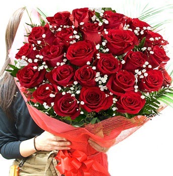 K�z isteme �i�e�i buketi 33 adet k�rm�z� g�l  Ankara 14 �ubat �i�ek g�nderme sitemiz g�venlidir 