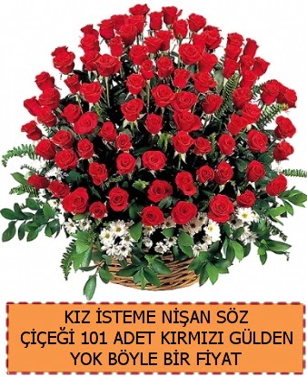 101 G�ll� s�z ni�an k�z isteme �i�e�i  Ankara 14 �ubat sevgililer g�n� �i�ek sat��� 