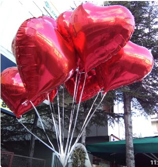 8 adet folyo kalp uan balon  Ankara 14 ubat ucuz iek gnder 
