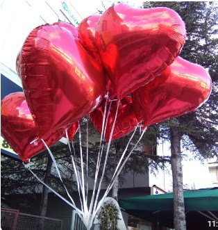 8 adet folyo kalp u�an balon  Ankara 14 �ubat ucuz �i�ek g�nder 