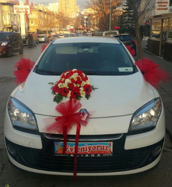 Araba s�slemesi gelin arabas�  Ankara 14 �ubat �i�ek , �i�ek�i , �i�ek�ilik 