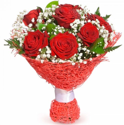 7 adet k�rm�z� g�l buketi  Ankara 14 �ubat �i�ek�iler 